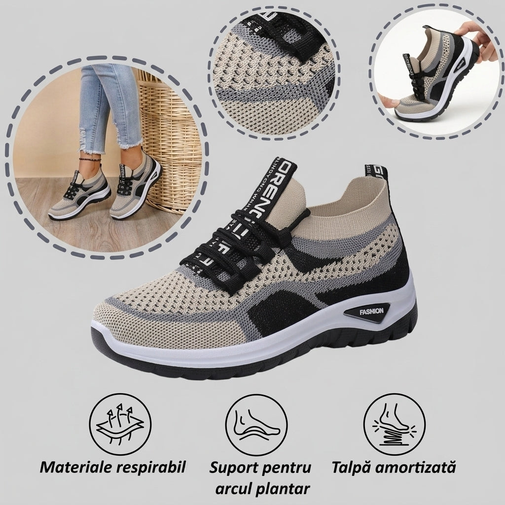 【🎁Ultima zi pentru o reducere de 70%, nu ratați!】Încălțăminte ortopedică ergonomică cu suport pentru arcul plantar✅️, care face mersul fără durere👞