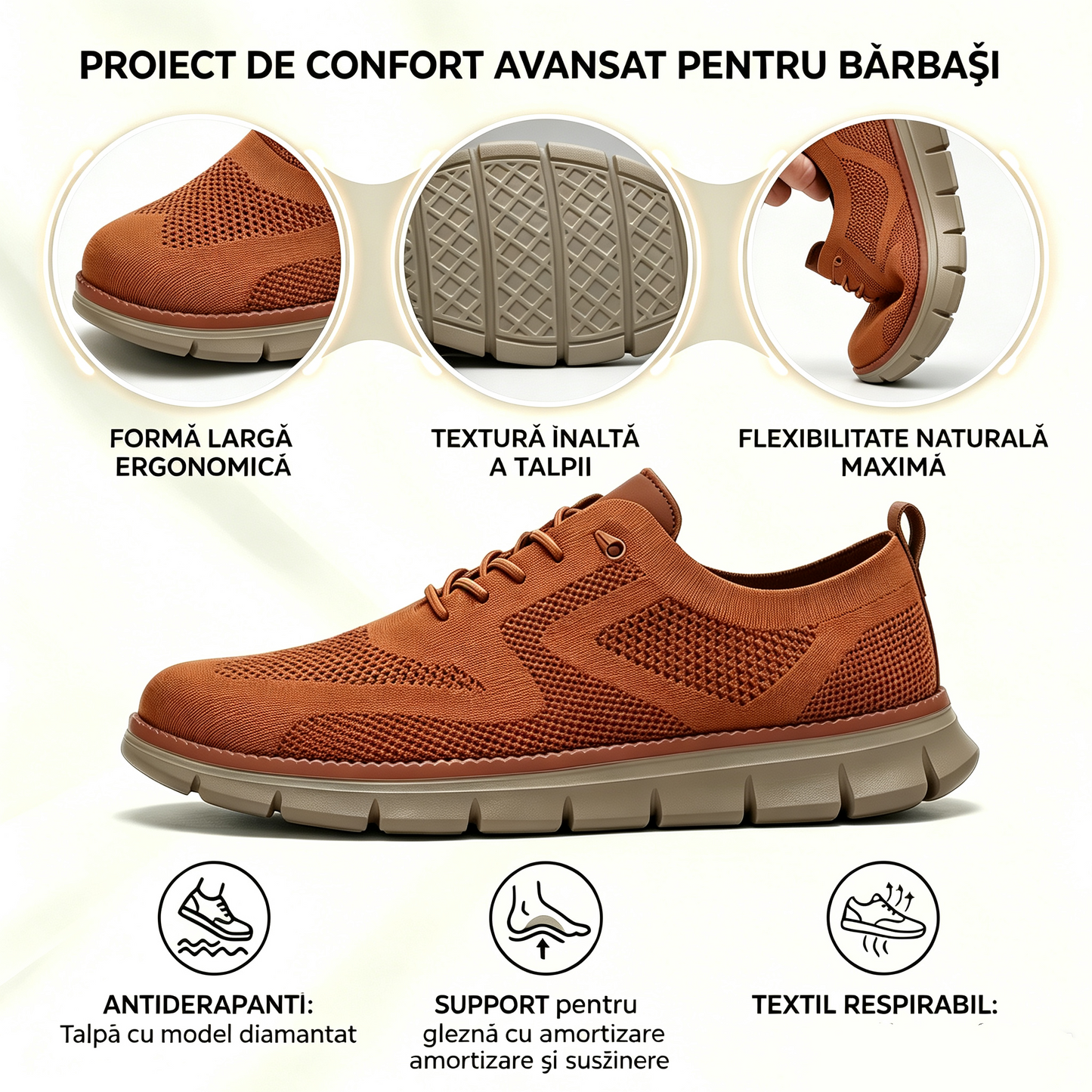 🔥 Oferta specială de azi: 50% reducere! ⏰ Mocasini respirabili și antiderapanți! Cu suport pentru bolta plantară și talpă intermediară amortizată, spune adio durerilor de picioare.