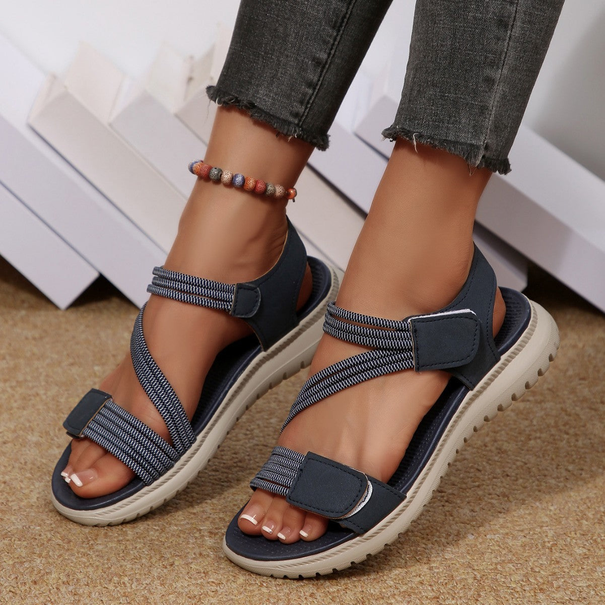 ⏰Ultima zi cu reducere de 70% - Nu rata ocazia!✅️Sandale confortabile cu suport pentru bolta plantară - Design ergonomic