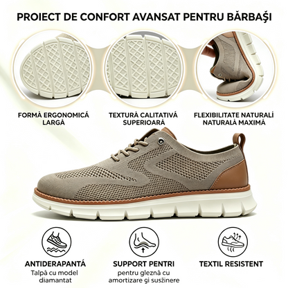 🔥 Oferta specială de azi: 50% reducere! ⏰ Mocasini respirabili și antiderapanți! Cu suport pentru bolta plantară și talpă intermediară amortizată, spune adio durerilor de picioare.