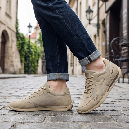 🔥 Oferta specială de astăzi cu o reducere de 50%🎁 Pantofi ortopedici de mers pe jos pentru bărbați ✅ Respirabili și antiderapanți - Spune adio durerilor de picioare și bucură-te de confort pe tot parcursul zilei!