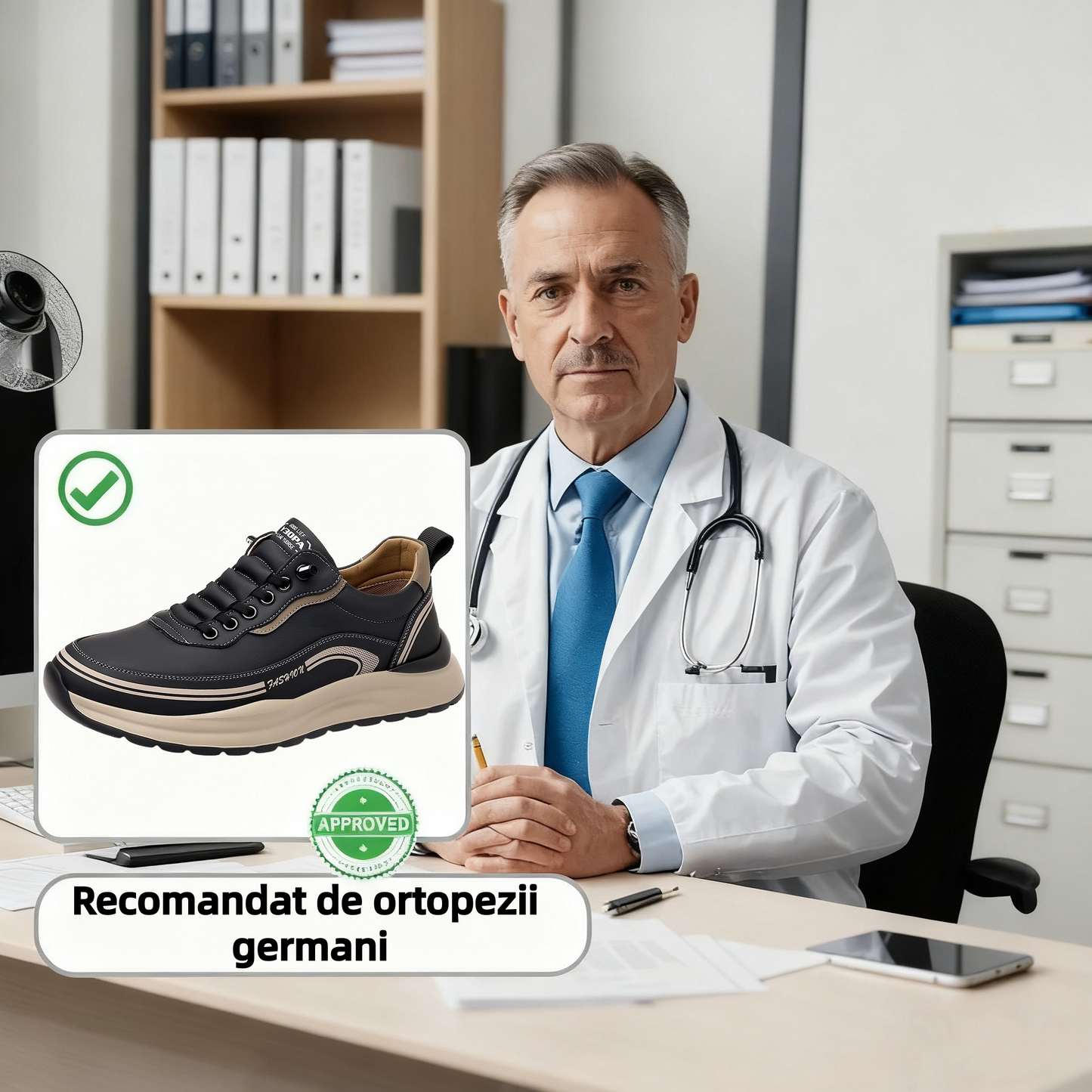 ⏰70% reducere astăzi - Nu ratați! Pantofi ortopedici cu design ergonomic, impermeabili și antiderapanți, confecționați manual din piele premium. 👞