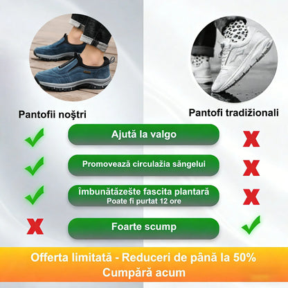 🔷50% reducere astăzi - Nu ratați! ⬛Pantofi ortopedici din piele întoarsă recent concepuți, moi, confortabili, impermeabili și antiderapanți 🦶 Ameliorează durerile de picioare