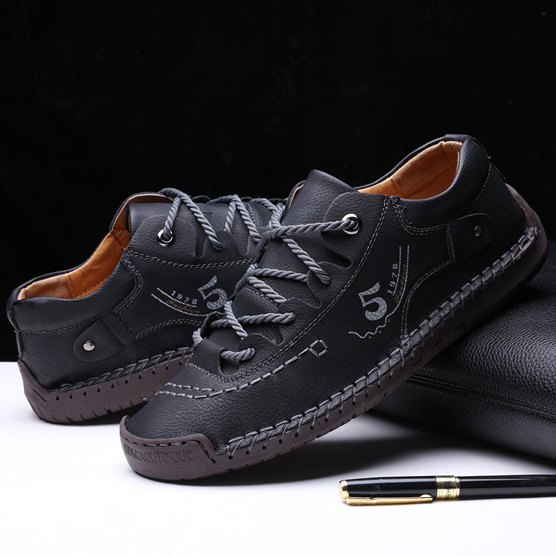 【🔥50% reducere astăzi - nu o ratați】 Pantofi ortopedici cu design ergonomic - piele de înaltă calitate + cusut manual 👞