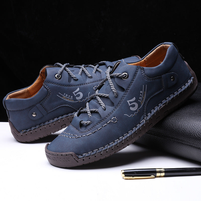 【🔥50% reducere astăzi - nu o ratați】 Pantofi ortopedici cu design ergonomic - piele de înaltă calitate + cusut manual 👞