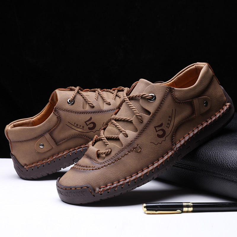 【🔥50% reducere astăzi - nu o ratați】 Pantofi ortopedici cu design ergonomic - piele de înaltă calitate + cusut manual 👞