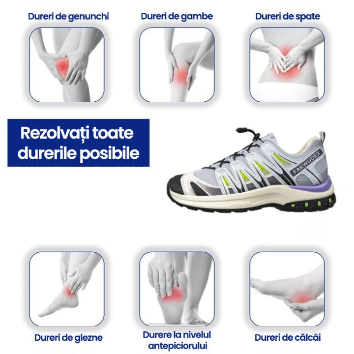 [🔥 50% reducere astăzi - nu o ratați] Pantofi de mers cu design ergonomic, de la o marcă franceză 👞Cusuți manual - impermeabili și antiderapanți ✅ Suport pentru arcul plantar pentru mers confortabil