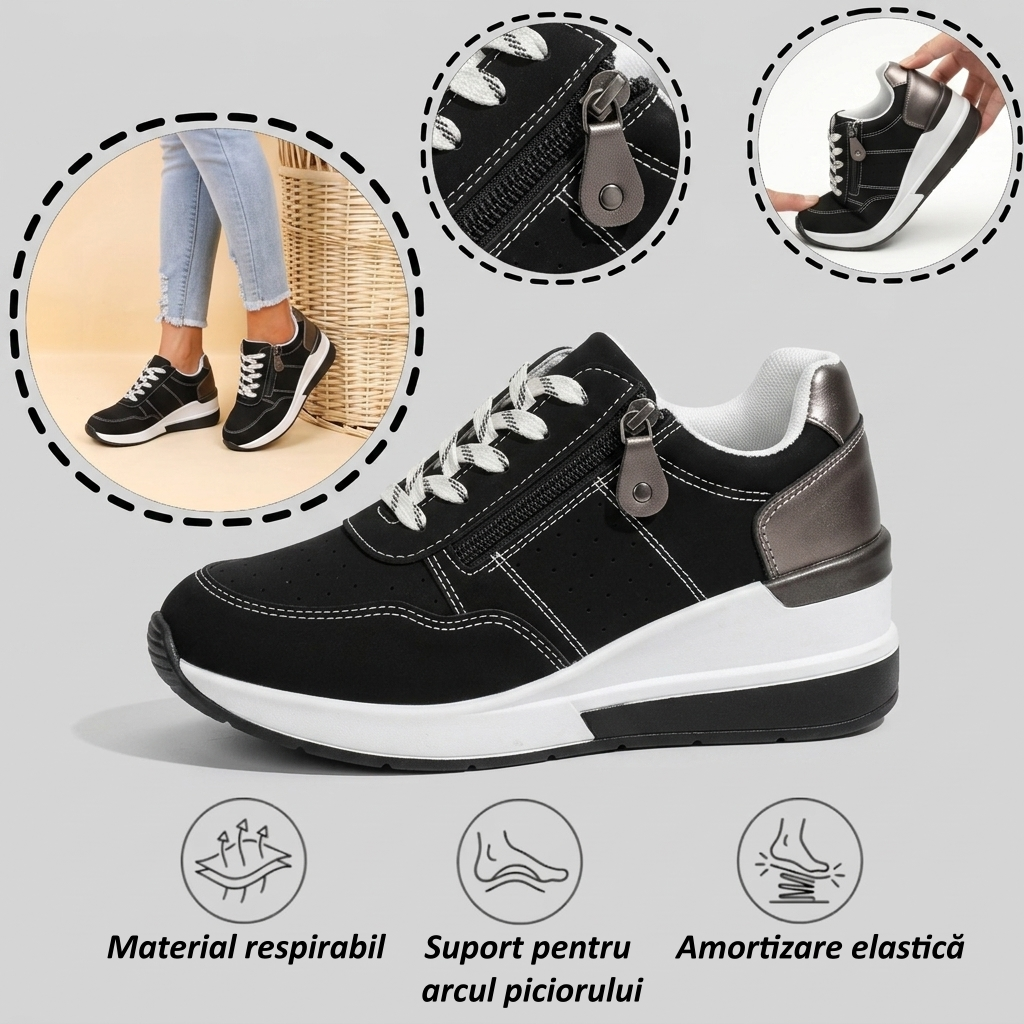 ⏰Ultima zi! Reducere 70% - Nu rata ocazia! ✅️Încălțăminte confortabilă pentru femei cu suport pentru bolta plantară - design ergonomic