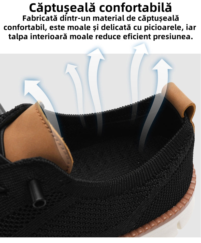 🔥 Oferta specială de azi: 50% reducere! ⏰ Mocasini respirabili și antiderapanți! Cu suport pentru bolta plantară și talpă intermediară amortizată, spune adio durerilor de picioare.