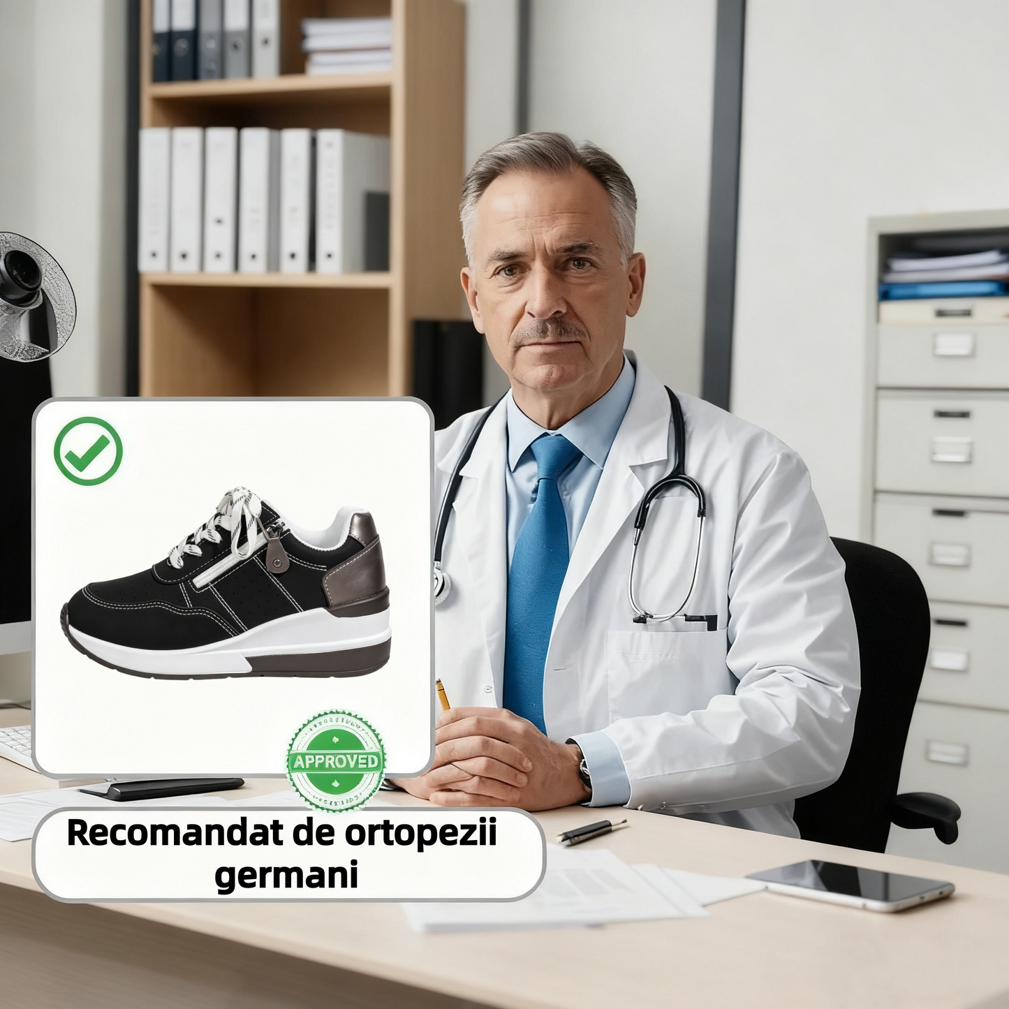 ⏰Ultima zi! Reducere 70% - Nu rata ocazia! ✅️Încălțăminte confortabilă pentru femei cu suport pentru bolta plantară - design ergonomic