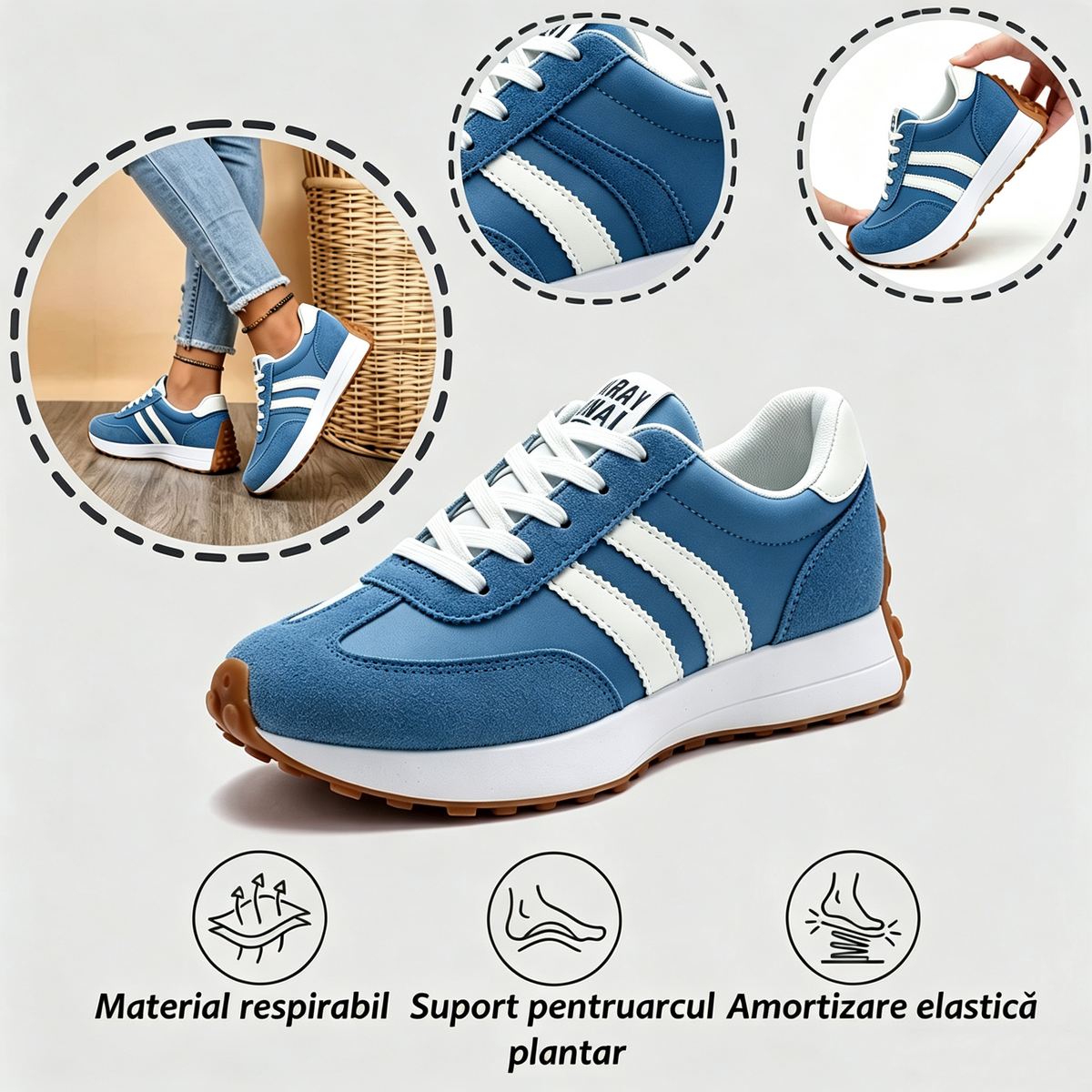 ⏰Ultima zi! Reducere 50% - Nu rata ocazia! ✅️Încălțăminte confortabilă pentru femei cu suport pentru bolta plantară - design ergonomic