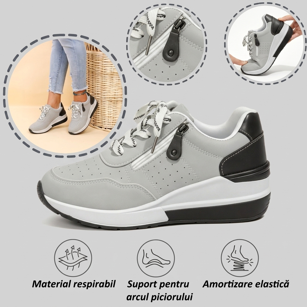 ⏰Ultima zi! Reducere 70% - Nu rata ocazia! ✅️Încălțăminte confortabilă pentru femei cu suport pentru bolta plantară - design ergonomic