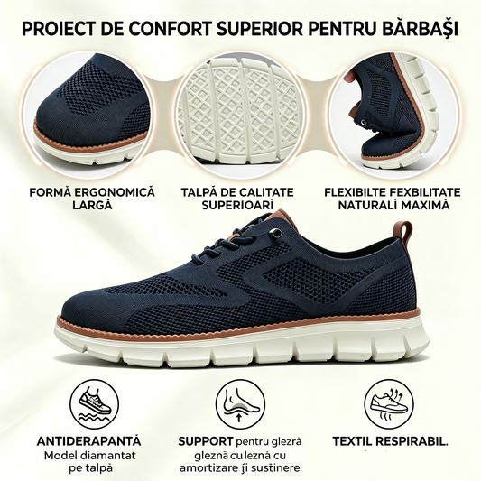 🔥 Oferta specială de azi: 50% reducere! ⏰ Mocasini respirabili și antiderapanți! Cu suport pentru bolta plantară și talpă intermediară amortizată, spune adio durerilor de picioare.