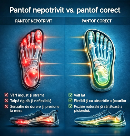 🔥 Reducere 50% | pantofi ortopedici Wannti® | Oferă suport pentru bolta plantară, ameliorează durerea și facilitează mersul | Potriviti atât pentru bărbați, cât și pentru femei.