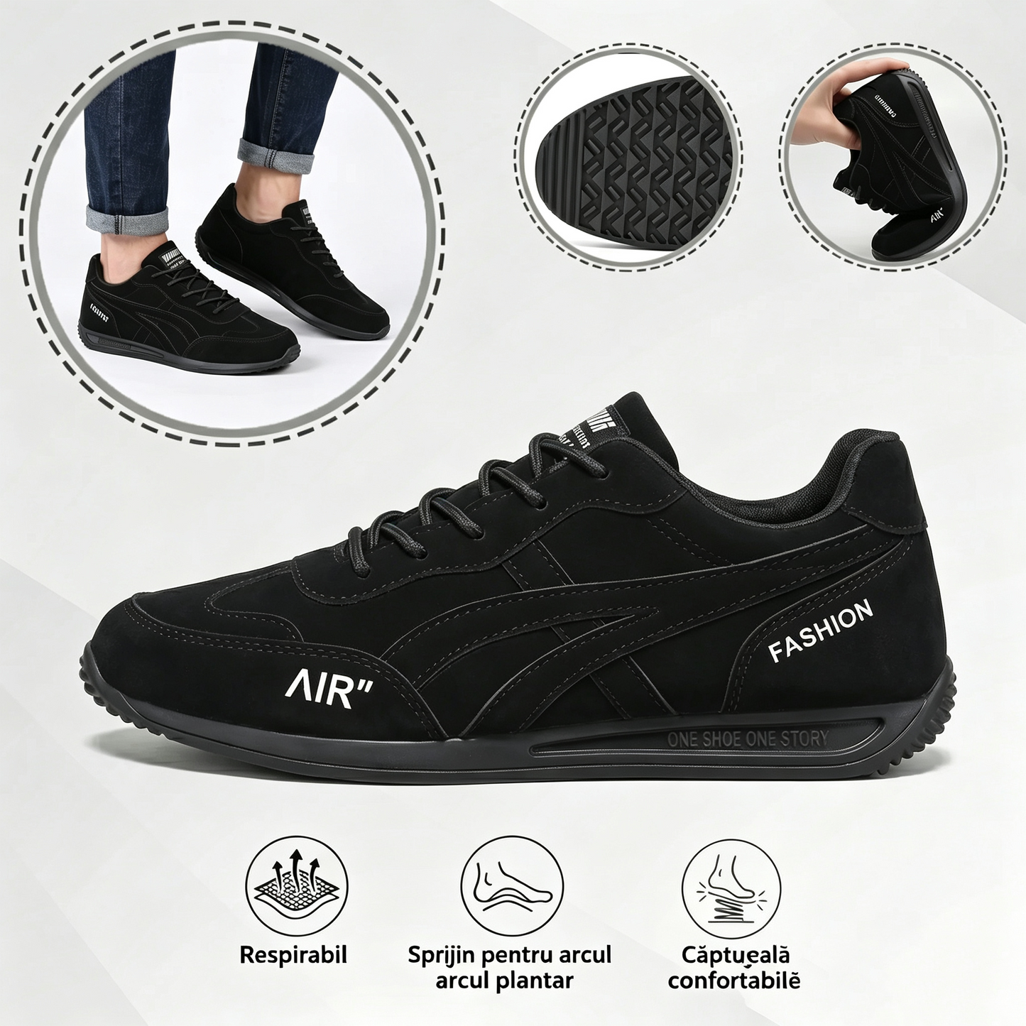 🔥 Oferta specială de astăzi cu o reducere de 50%🎁 Pantofi ortopedici de mers pe jos pentru bărbați ✅ Respirabili și antiderapanți - Spune adio durerilor de picioare și bucură-te de confort pe tot parcursul zilei!