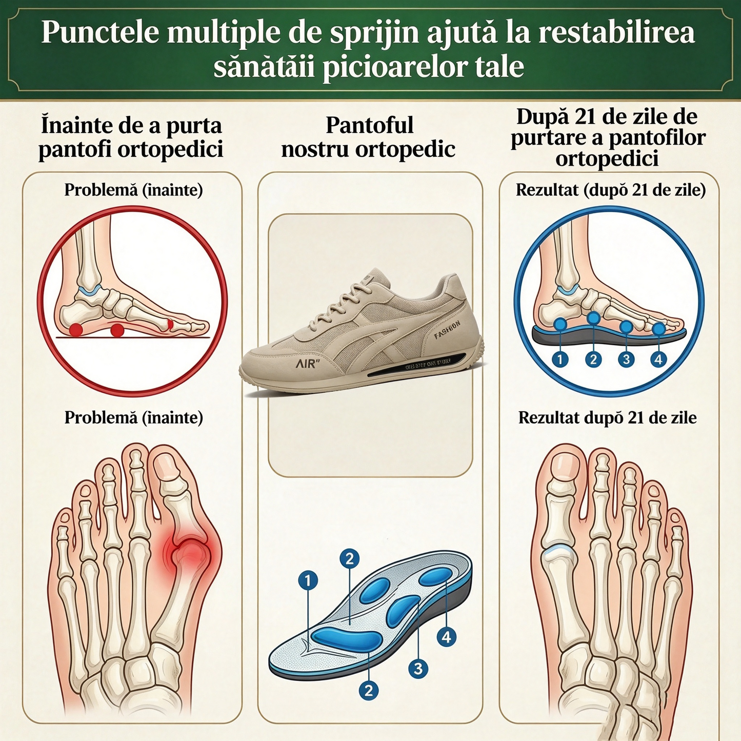 🔥 Oferta specială de astăzi cu o reducere de 50%🎁 Pantofi ortopedici de mers pe jos pentru bărbați ✅ Respirabili și antiderapanți - Spune adio durerilor de picioare și bucură-te de confort pe tot parcursul zilei!