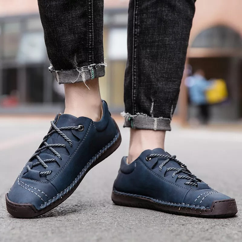 【🔥50% reducere astăzi - nu o ratați】 Pantofi ortopedici cu design ergonomic - piele de înaltă calitate + cusut manual 👞