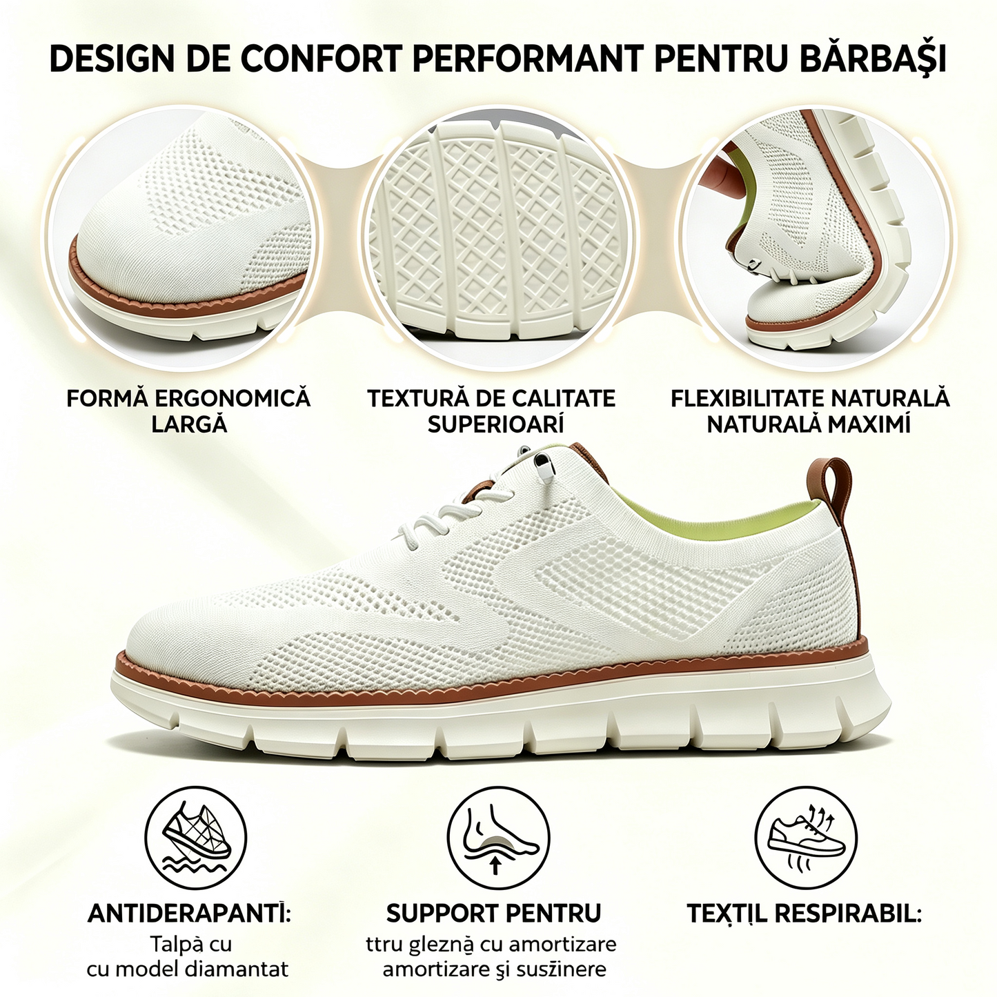 🔥 Oferta specială de azi: 50% reducere! ⏰ Mocasini respirabili și antiderapanți! Cu suport pentru bolta plantară și talpă intermediară amortizată, spune adio durerilor de picioare.