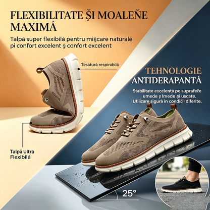 🔥 Oferta specială de azi: 50% reducere! ⏰ Mocasini respirabili și antiderapanți! Cu suport pentru bolta plantară și talpă intermediară amortizată, spune adio durerilor de picioare.