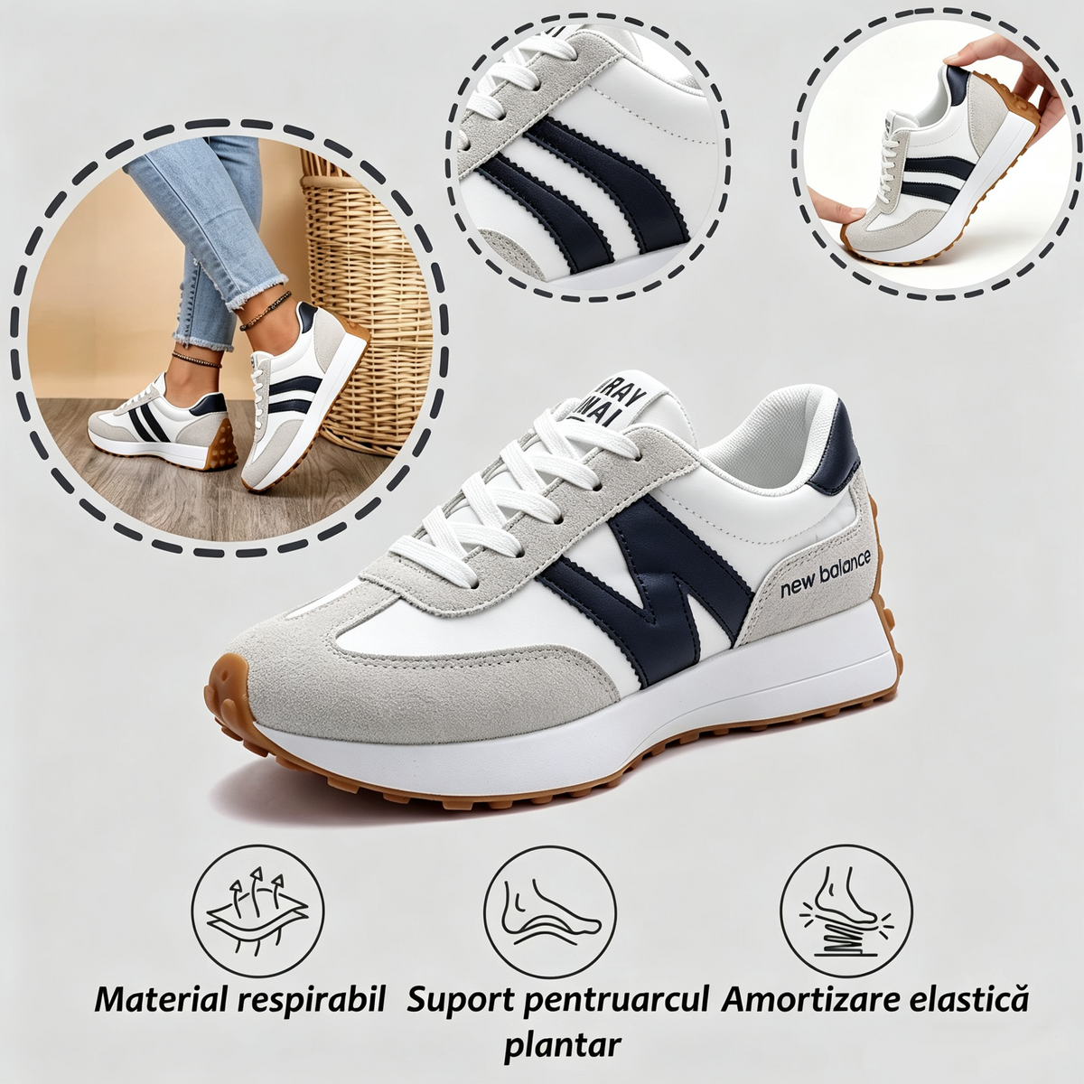 ⏰Ultima zi! Reducere 50% - Nu rata ocazia! ✅️Încălțăminte confortabilă pentru femei cu suport pentru bolta plantară - design ergonomic