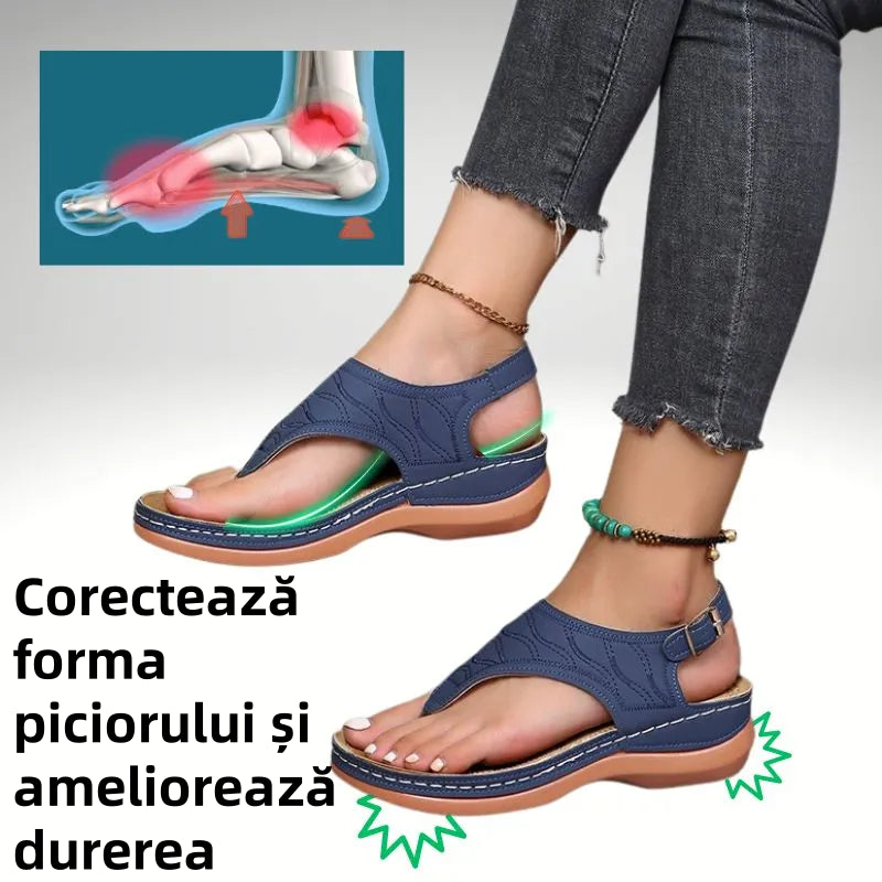 🔥 Reducere de 50% pentru timp limitat - ⏰ Sandale confortabile de vară - Ameliorează durerile de picioare și spate - Proiectate ergonomic