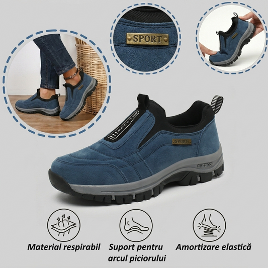 🔷50% reducere astăzi - Nu ratați! ⬛Pantofi ortopedici din piele întoarsă recent concepuți, moi, confortabili, impermeabili și antiderapanți 🦶 Ameliorează durerile de picioare