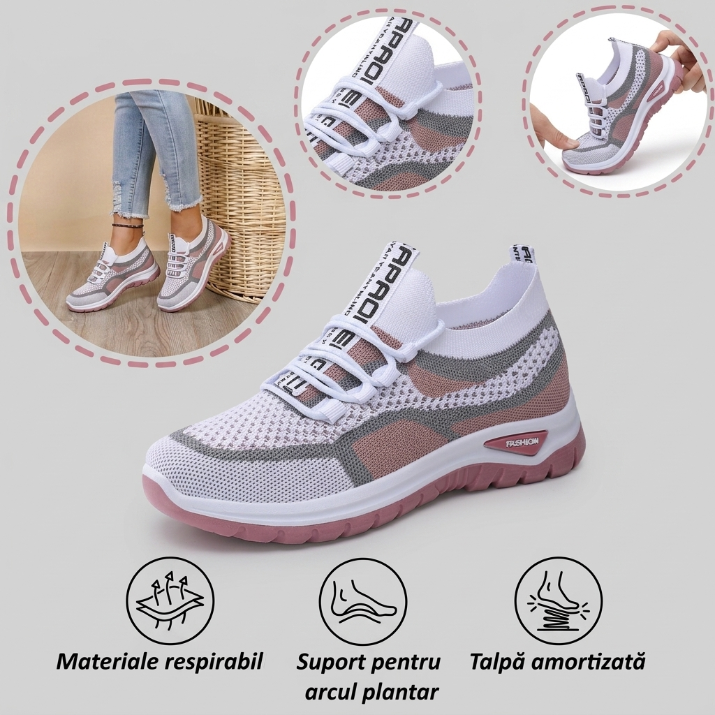 【🎁Ultima zi pentru o reducere de 70%, nu ratați!】Încălțăminte ortopedică ergonomică cu suport pentru arcul plantar✅️, care face mersul fără durere👞
