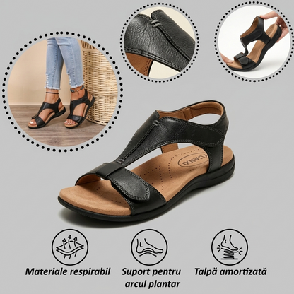 【🎁Ultima zi la jumătate de preț, nu ratați!】Sandale ortopedice cu design ergonomic și suport pentru bolta plantară✅️ pentru mers fără durere👞