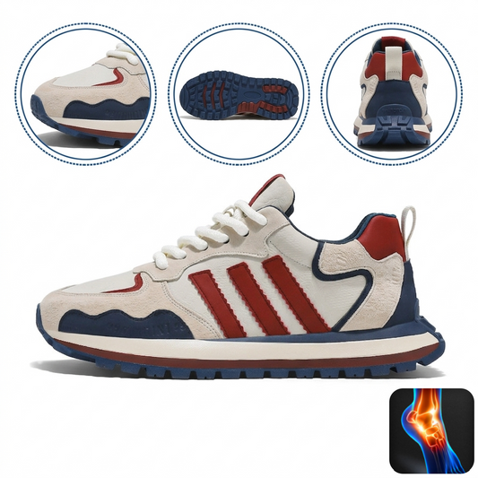 【⏰50% reducere astăzi - Nu ratați】Încălțăminte ortopedică cu design ergonomic - impermeabilă și antiderapantă💧 Piele întoarsă premium + cusută manual 👞Potrivită pentru plimbări lungi✅️