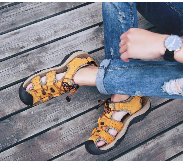 🎁50% reducere la noile sosiri pentru o perioadă limitată - Se încheie în curând ⏰ Sandale de exterior pentru bărbați - Protecție perfectă pentru picioare - Design ergonomic