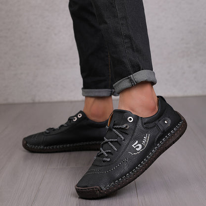 【🔥50% reducere astăzi - nu o ratați】 Pantofi ortopedici cu design ergonomic - piele de înaltă calitate + cusut manual 👞