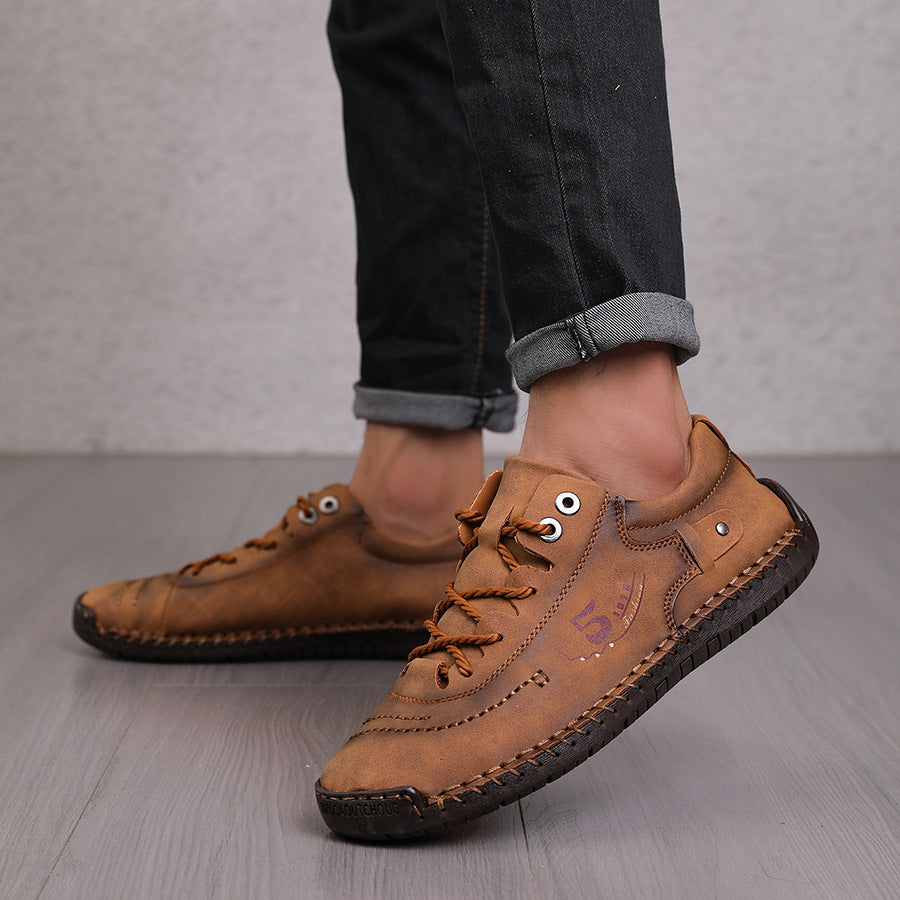 【🔥50% reducere astăzi - nu o ratați】 Pantofi ortopedici cu design ergonomic - piele de înaltă calitate + cusut manual 👞