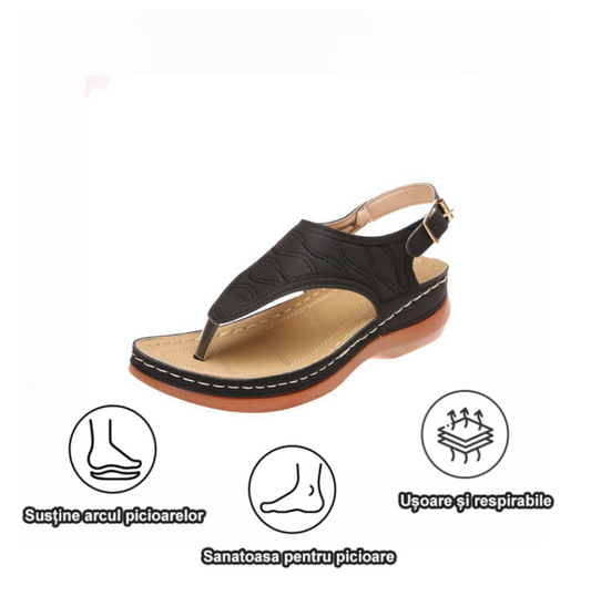 🔥 Reducere de 50% pentru timp limitat - ⏰ Sandale confortabile de vară - Ameliorează durerile de picioare și spate - Proiectate ergonomic