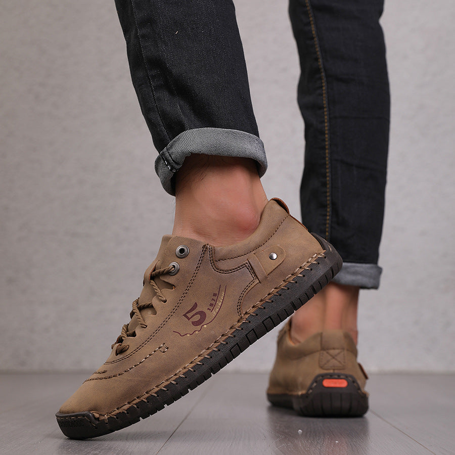 【🔥50% reducere astăzi - nu o ratați】 Pantofi ortopedici cu design ergonomic - piele de înaltă calitate + cusut manual 👞