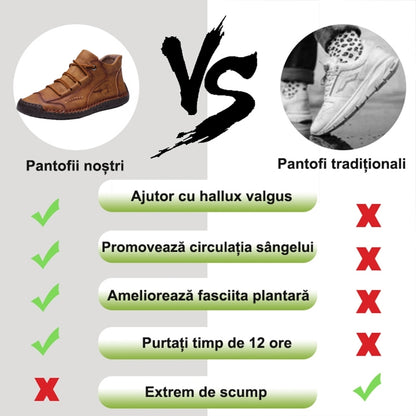 ⏰Reducere de 70% astăzi – Nu ratați ocazia!🐂Pantofi ortopedici din piele de vacă pentru bărbați, impermeabili și antiderapanti,🦶care ameliorează durerile de picioare.