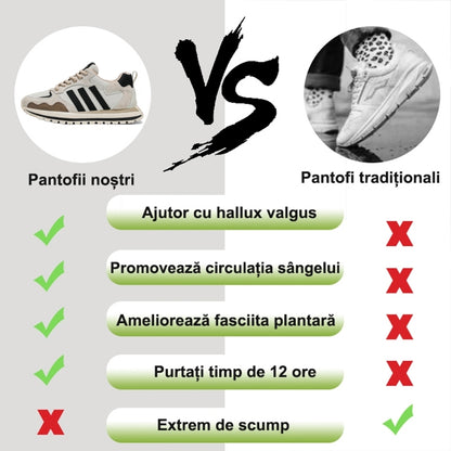 【⏰50% reducere astăzi - Nu ratați】Încălțăminte ortopedică cu design ergonomic - impermeabilă și antiderapantă💧 Piele întoarsă premium + cusută manual 👞Potrivită pentru plimbări lungi✅️