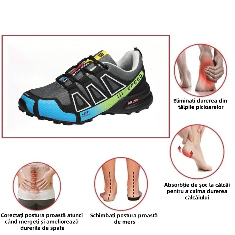 [⏰50% reducere astăzi - nu o ratați] Ghete de drumeție ergonomice - Piele premium + Cusute manual 👞