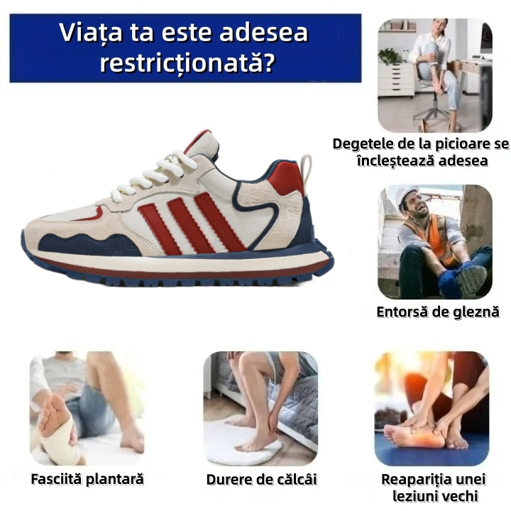 【⏰50% reducere astăzi - Nu ratați】Încălțăminte ortopedică cu design ergonomic - impermeabilă și antiderapantă💧 Piele întoarsă premium + cusută manual 👞Potrivită pentru plimbări lungi✅️