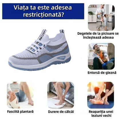 【🎁Ultima zi pentru o reducere de 70%, nu ratați!】Încălțăminte ortopedică ergonomică cu suport pentru arcul plantar✅️, care face mersul fără durere👞
