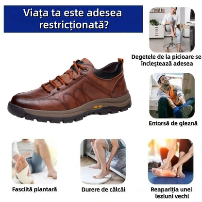 ⏰Reducere de 70% astăzi – Nu ratați ocazia!🐂Pantofi ortopedici din piele de vacă pentru bărbați, impermeabili și antiderapanti,🦶care ameliorează durerile de picioare.
