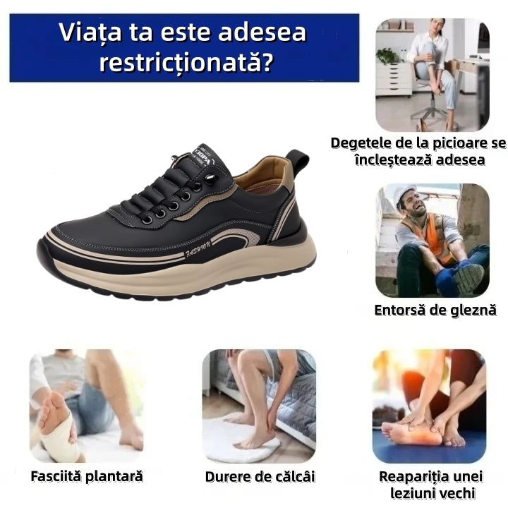 ⏰70% reducere astăzi - Nu ratați! Pantofi ortopedici cu design ergonomic, impermeabili și antiderapanți, confecționați manual din piele premium. 👞