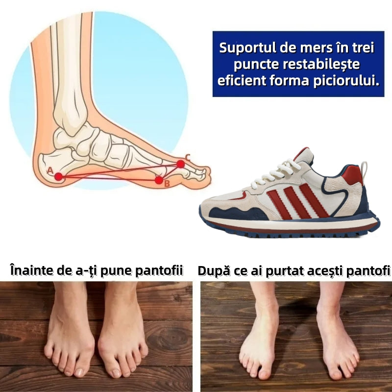 【⏰50% reducere astăzi - Nu ratați】Încălțăminte ortopedică cu design ergonomic - impermeabilă și antiderapantă💧 Piele întoarsă premium + cusută manual 👞Potrivită pentru plimbări lungi✅️