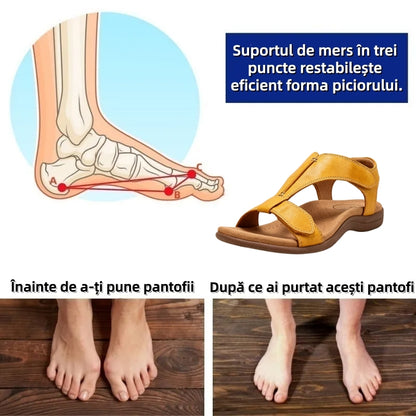 【🎁Ultima zi la jumătate de preț, nu ratați!】Sandale ortopedice cu design ergonomic și suport pentru bolta plantară✅️ pentru mers fără durere👞