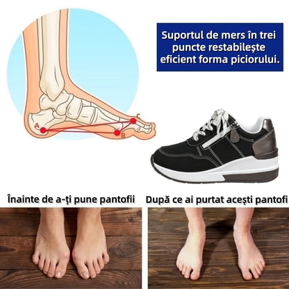 ⏰Ultima zi! Reducere 70% - Nu rata ocazia! ✅️Încălțăminte confortabilă pentru femei cu suport pentru bolta plantară - design ergonomic