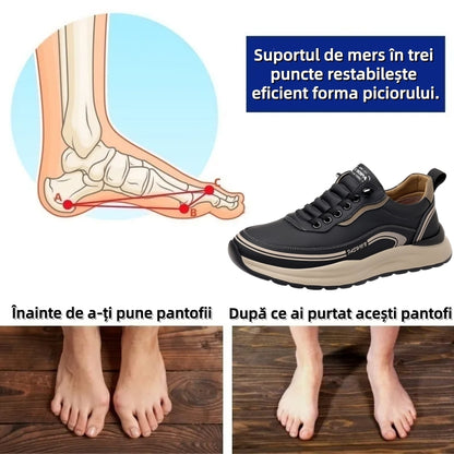 ⏰70% reducere astăzi - Nu ratați! Pantofi ortopedici cu design ergonomic, impermeabili și antiderapanți, confecționați manual din piele premium. 👞