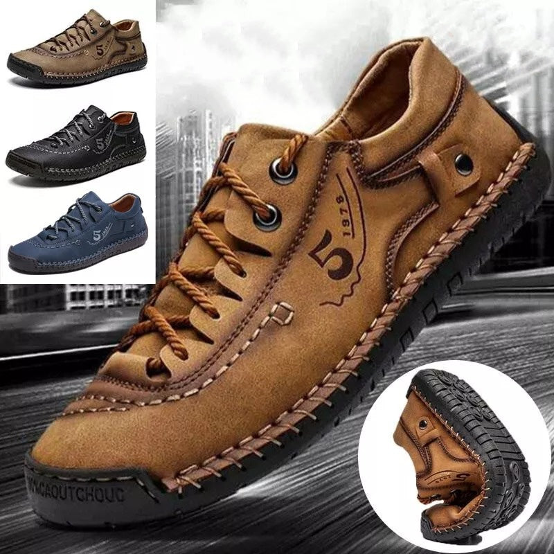 【🔥50% reducere astăzi - nu o ratați】 Pantofi ortopedici cu design ergonomic - piele de înaltă calitate + cusut manual 👞